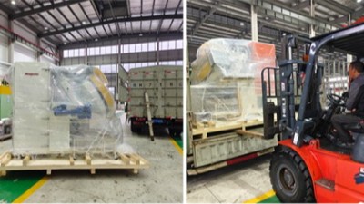 河南汽車減振訂購的PR90小零件自動滾噴機(jī)發(fā)貨